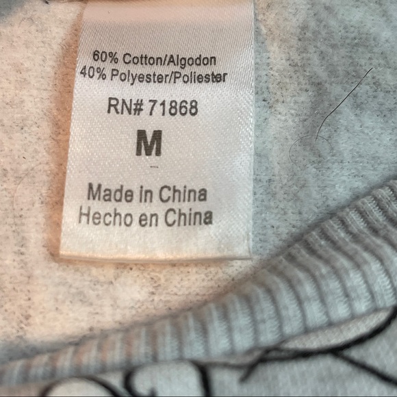 Tom and Jerry Graphic Cartoon Crewneck Sweatshirt Size M - Picture 3 of 5